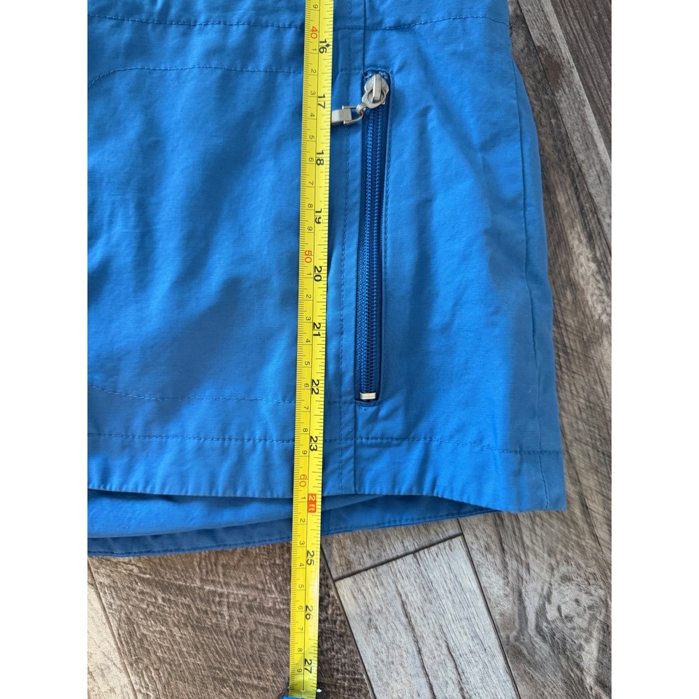 Vintage‎ Talbots Womens Small Blue Cotton Nylon Hooded Sleeveless Jacket Vest - Picture 6 of 7